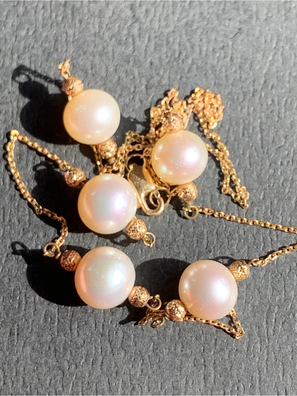14k gold South sea Pearls Classic  Gold Necklace